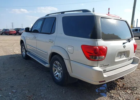 2007 Toyota Sequoia Limited V8 из США, поврежденный, VIN 5TDBT48A17S278210